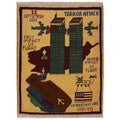 Afghan 9/11 Rug Collector Story2.5x1.9 ft