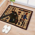 Afghan Map Rug Traditional Decor 2.8x2 ft