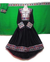 Afghan Bridle Embroidered Dress