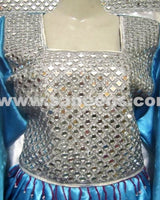 Afghan Bridal Dress In Satin Fabric