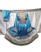 Afghan Bridal Dress In Satin Fabric