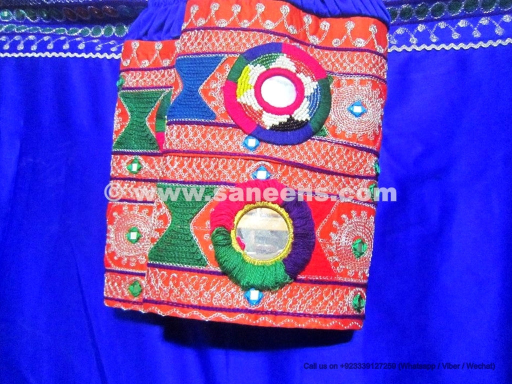 handmade tribal artwork dress for Nikah event