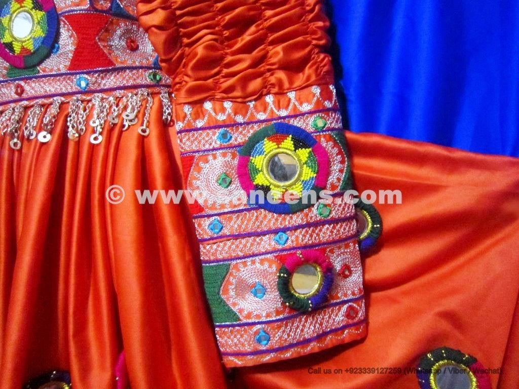 pashtun women hand embroidered frock