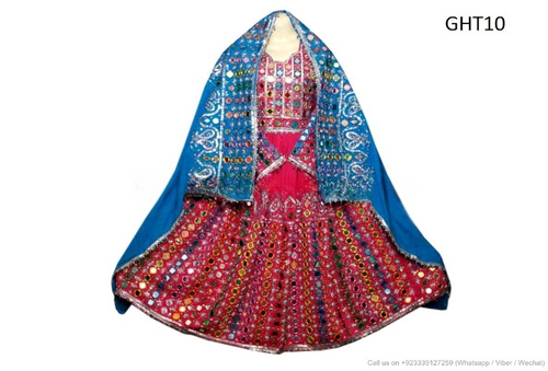 Afghan Fashion Mirrorwork Dress Gypsy Tribal Bridal Trendy Costumes