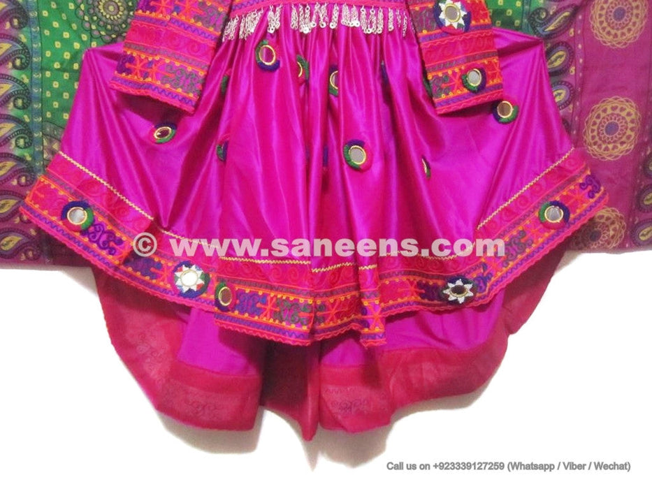 afghan dress with mirror medallions