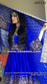 Beautiful Afghan Bridal Embroidered Dress