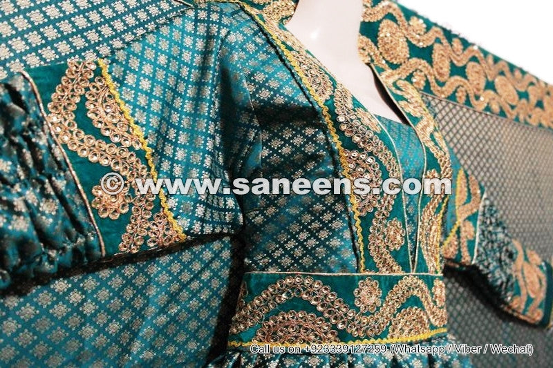 tribal artwork dress with mirrors work