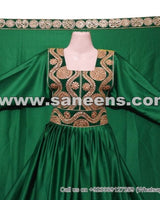 Elegant Afghan Bridal Embroidered Frock