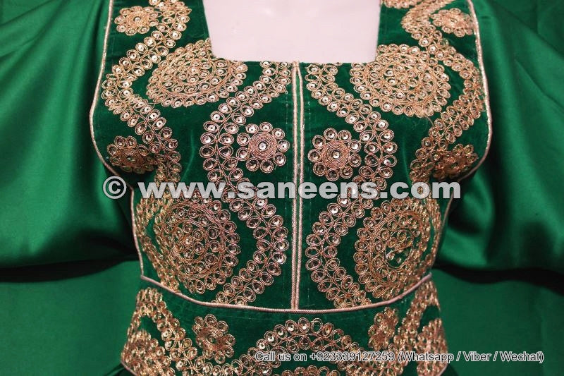 pashtun muslim long couture with beautiful embroidery