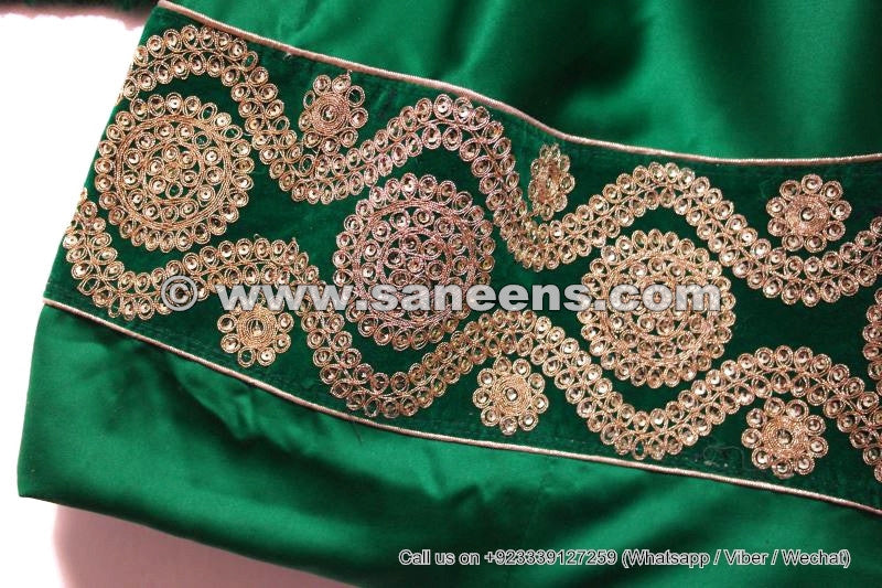 low price afghan dresses in green color