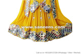 Buy Afghan Fashion Dress In Yellow Color Mirrors Work Persian Pashtun Bridal Frock