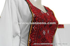 muslim fashion long dress in white color