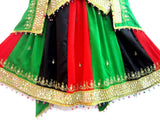 Afghan Flag Style  Bridal Dress