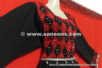 buy mirrors work afghani dress costumes in black color