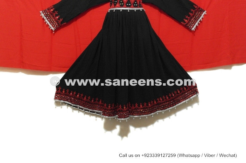 wider skirt afghan new frock with mirrors work