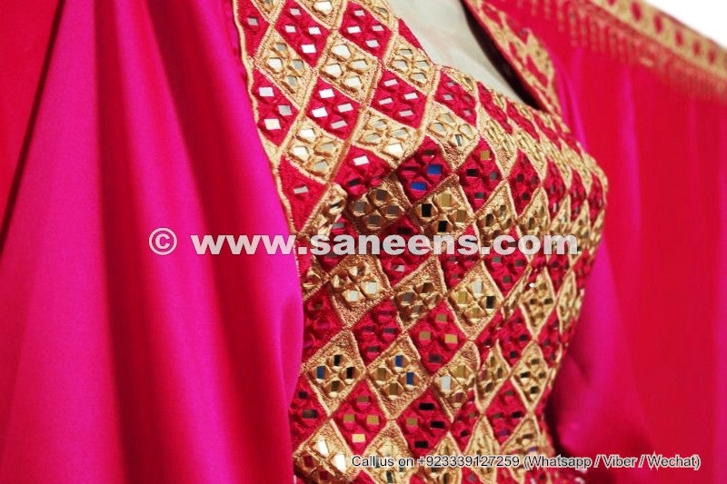 Afghan Bridal Long Gown Dress