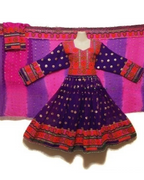 afghan dress in blue color