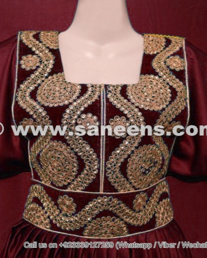 burgundy color muslim afghan nikah night dresses frocks online