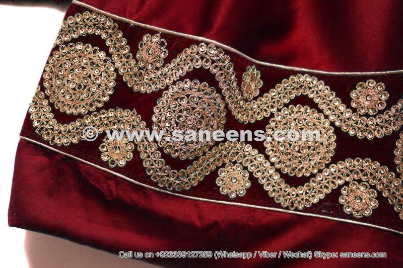 traditional afghanistan women formal dress with beautiful lace work
