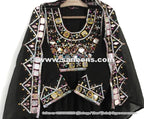 handmade tribal clothes with mirrors work