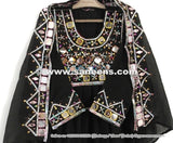 Buy Tribal Eid Dress For Kids In Black Color Wholesale Afghan Frocks In Low Price