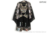 Buy Tribal Eid Dress For Kids In Black Color Wholesale Afghan Frocks In Low Price