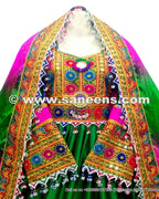 mirrors work afghani frocks