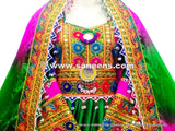 Afghan Bridle Hand Embroidered Dress