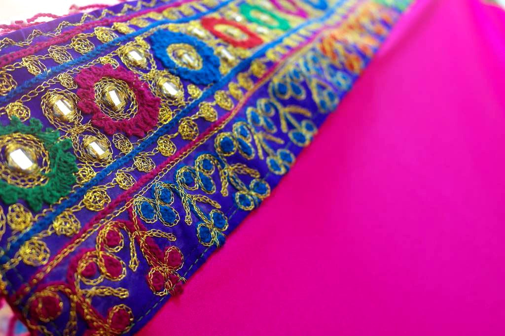 mirror work in embroidery afghan dress