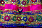 afghan dress with mirror medallions