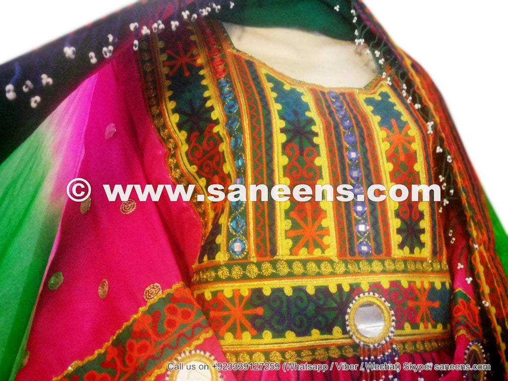 traditional persian ladies fashionable dress with embroidery work