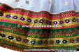 new afghan muslim ladies casual dress in white color