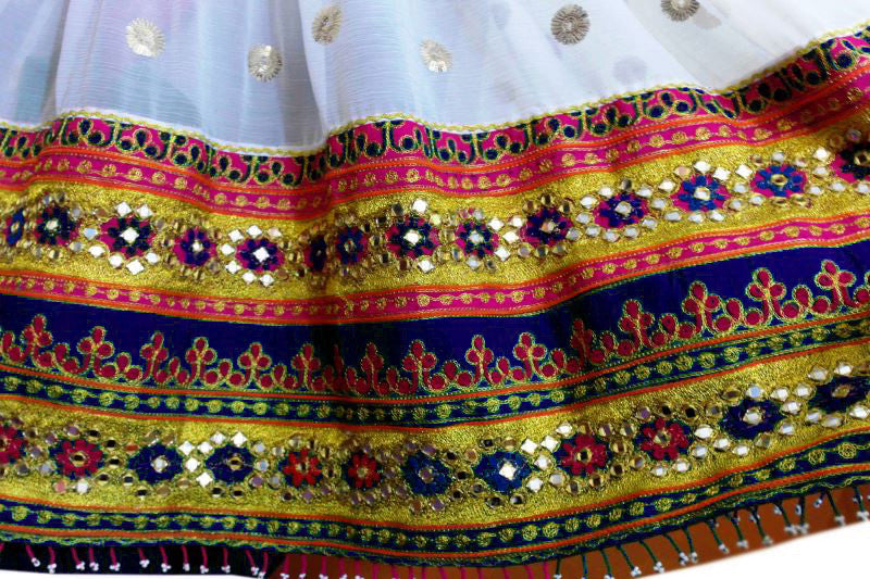 mirrors work afghani women long dress clothes
