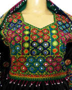mirrors work afghan bridal clothes frocks