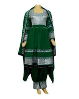 Mirrors Work Afghan Bridal Dress