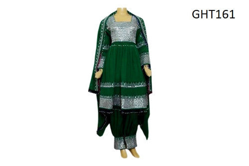 Mirrors Work Afghan Bridal Dress