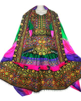 Pashtun Bridal Hand Embroidered Dress Frock