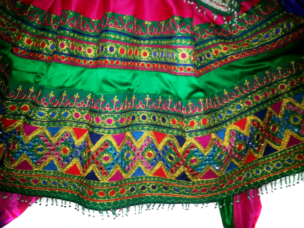 Mirrors Work Afghan Bridal Dress