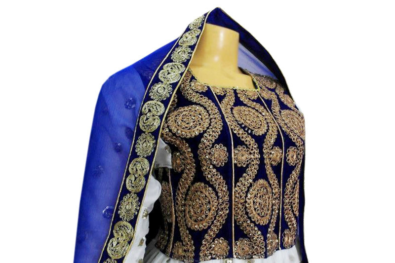 traditional persian women long dress with beautiful lace work