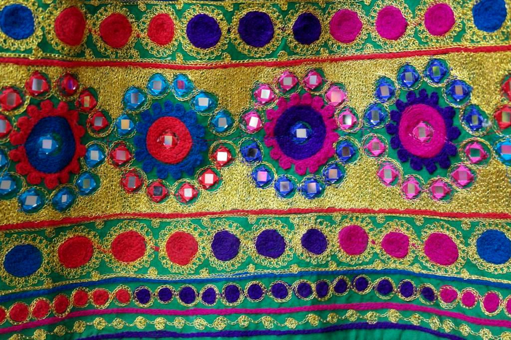 afghan embroidery with mirros sheesha dozi