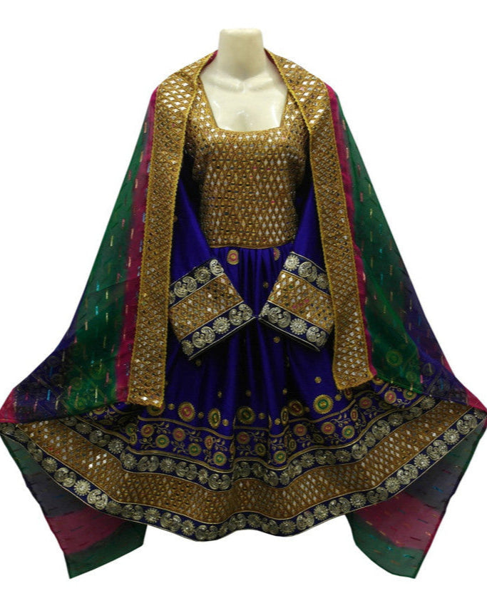 Persian Afghan With Mirrors Work Dress