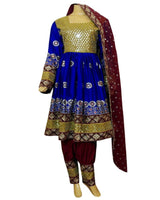 Hand Embroidered Afghan Bridal Dress