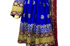 Afghan Dress in blue color