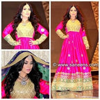 Kuchi Style Bridal Mirror Work Dress