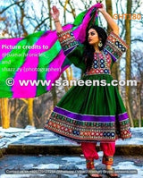 Afghan Wedding Bridal Hand Embroidered Dress