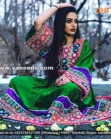 Afghan Wedding Bridal Hand Embroidered Dress