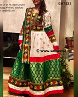 Kuchi style Hand Embroidered Bridal Dress