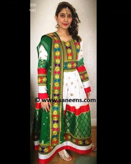 Kuchi style Hand Embroidered Bridal Dress