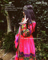 Afghan Traditional Hand Embroidered Bridal Dress