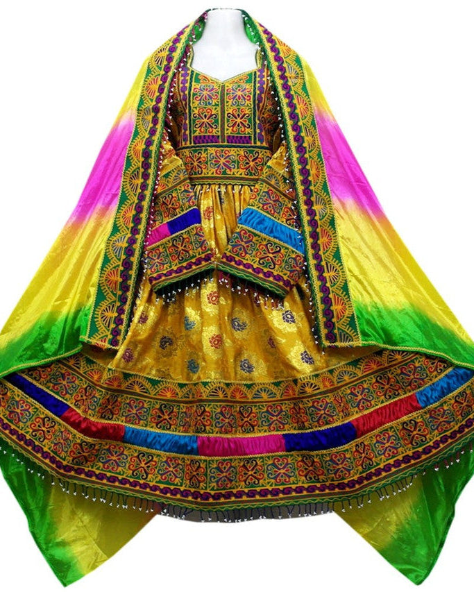 Afghan Hand Embroidered Traditional Dress